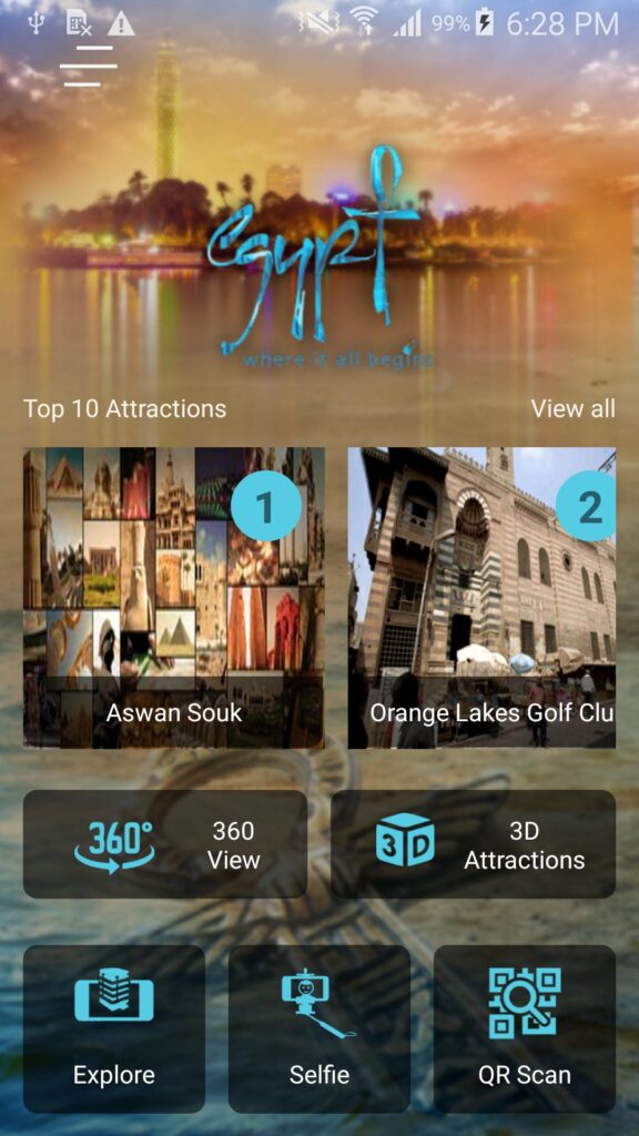 تطبيق visit egypt 