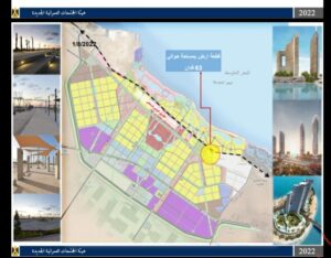 صورة من التخطيط لقطعة الأرض والقطع المجاورة 